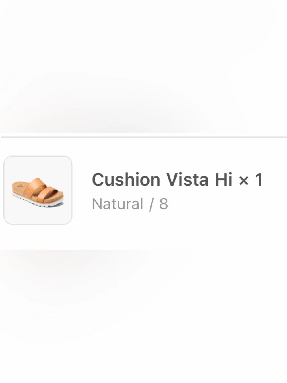 Reef Cushion Vista Hi in Natural Tan Size 8